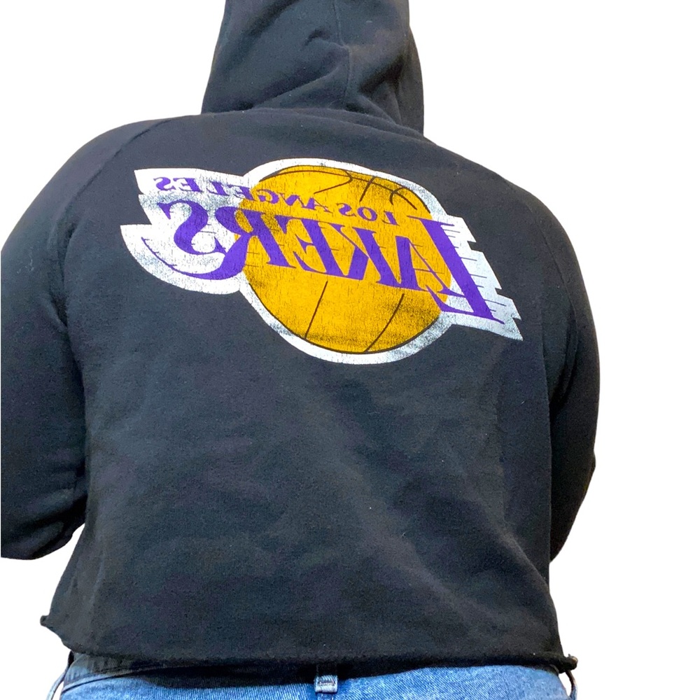 NBA LOS ANGELES LAKERS CROPPED HOODIE